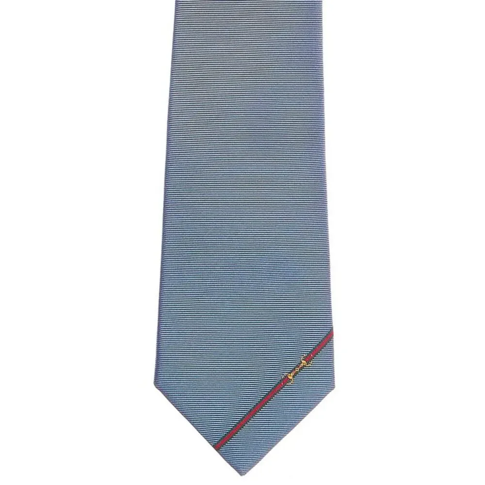 Gucci Light Blue Micro-Stripe Silk Tie